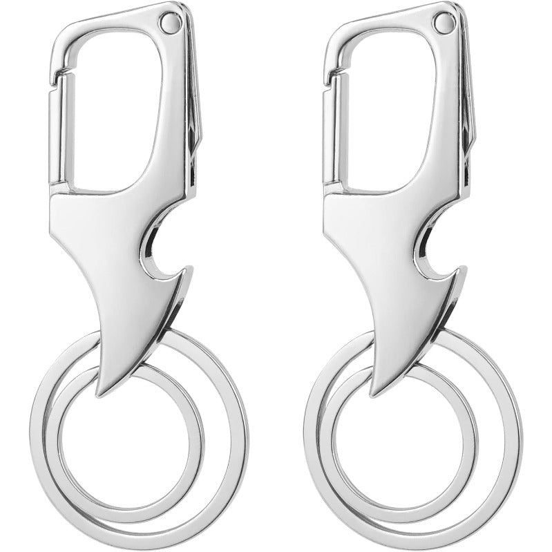 Practical 3-in-1 Keychain Clip with Zinc Alloy - Fesara