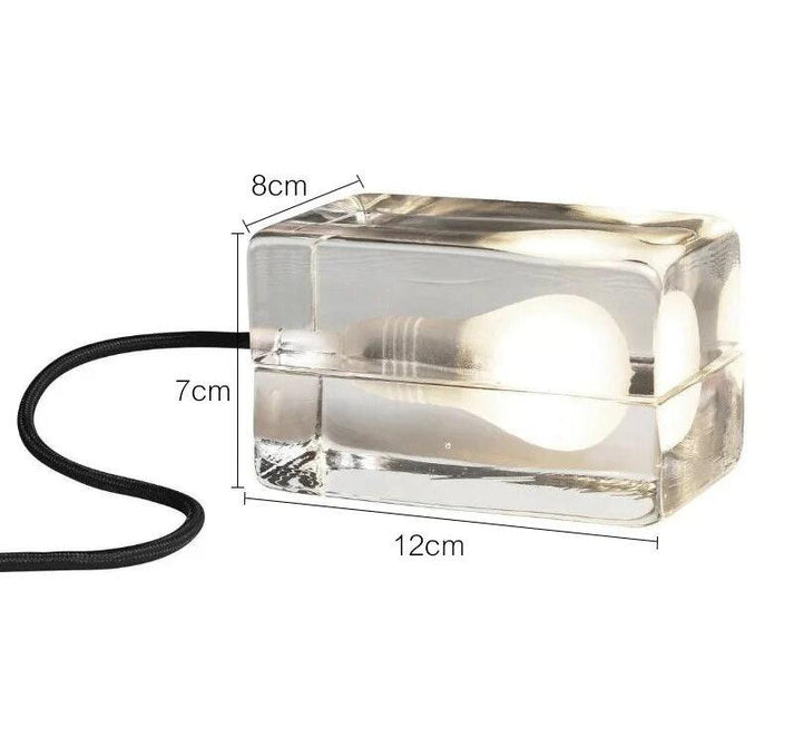 Stylish Glass Desk Lamp with Soft LED Lighting