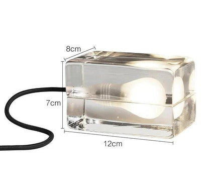 Stylish Glass Desk Lamp with Soft LED Lighting