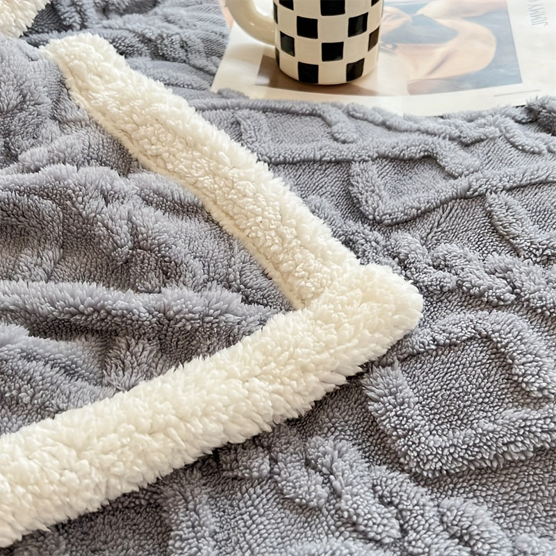 Cozy Plush Reversible Winter Blanket