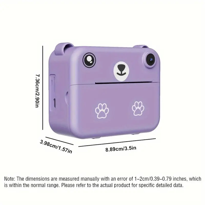 Fun Kids Instant Camera 1080P HD Photo Printer