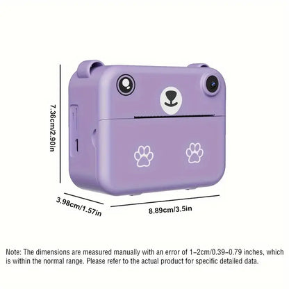 Fun Kids Instant Camera 1080P HD Photo Printer
