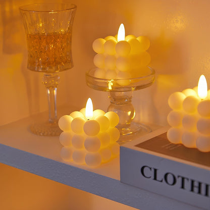 Warm LED Flameless Candles with Realistic Wax Effect