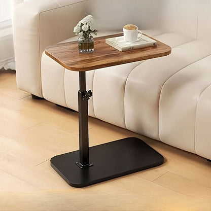 Space Saving End Table - Wooden Metal Frame