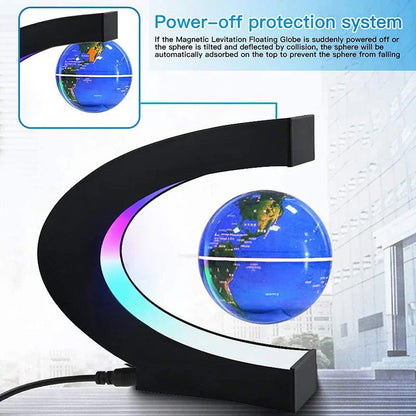 Spinning Globe Lamp with Floating Motion Effect