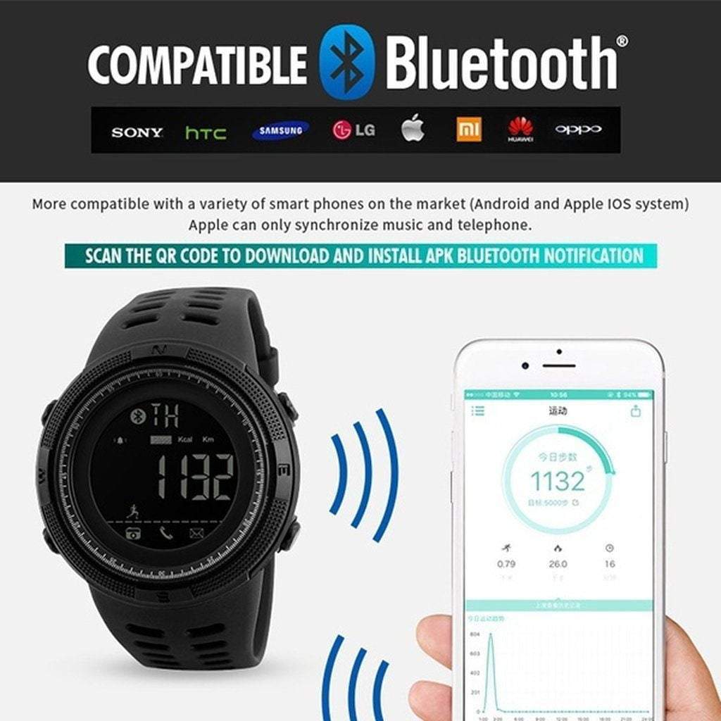Fesara Men's Digital Fitness Tracker Watch