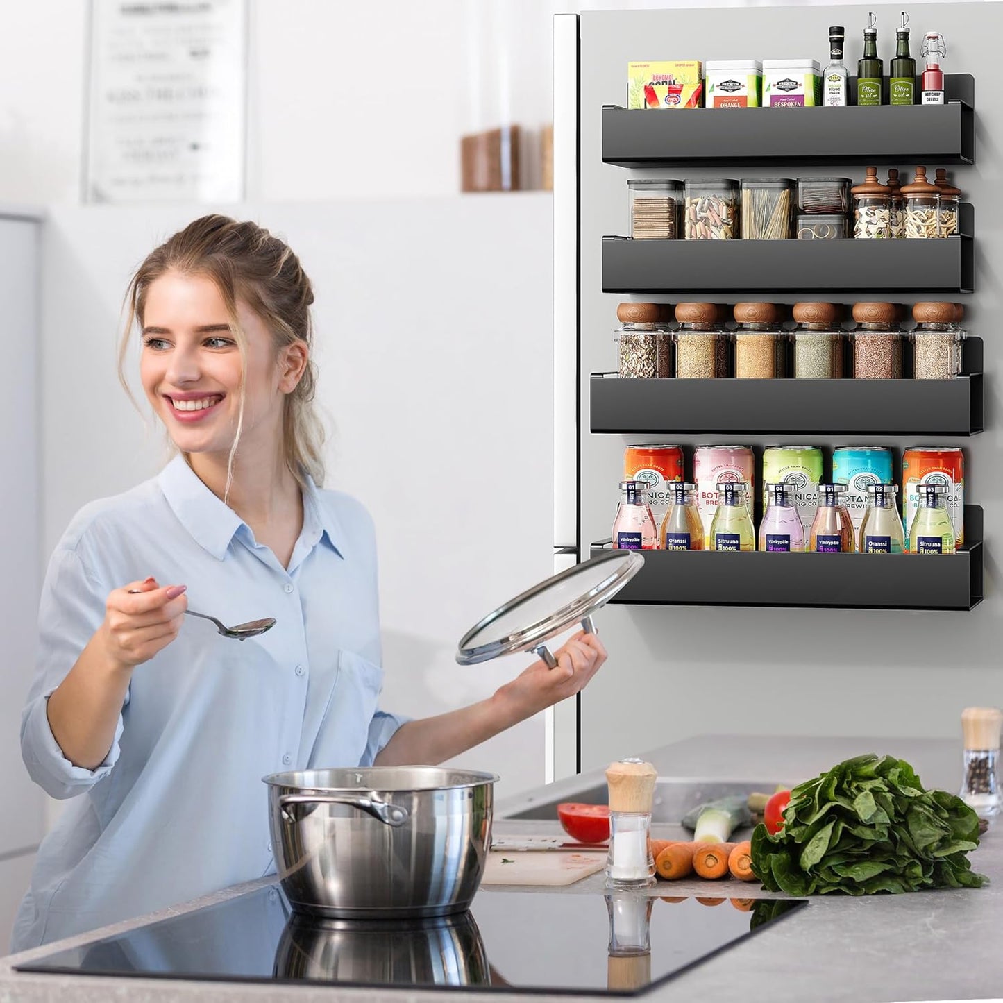 Modern Magnetic Kitchen Storage Rack