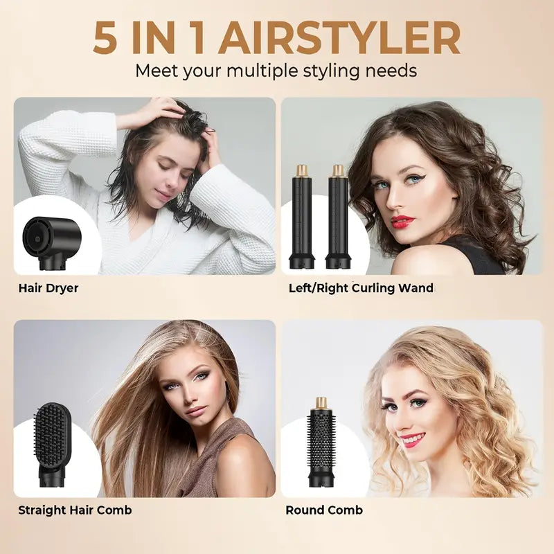 Multi Functional 5 in 1 Hair Styler Kit