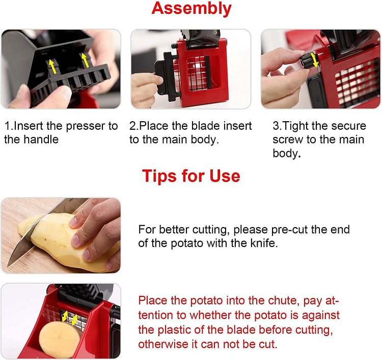 Easy Cut French Fry Slicer