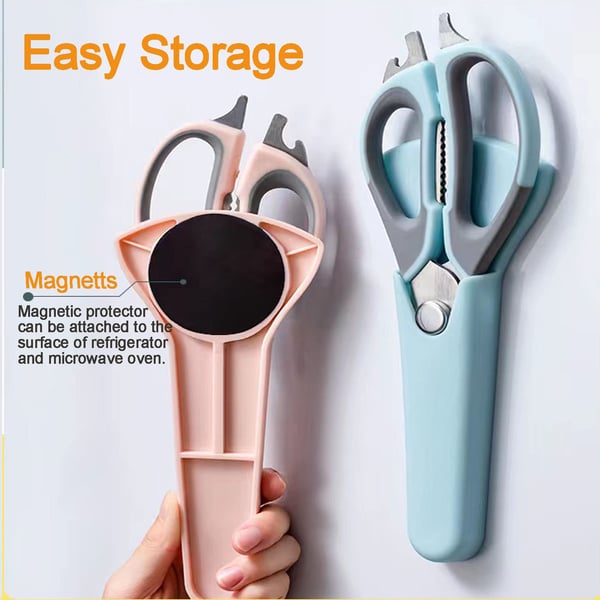 Premium 5-in-1 Kitchen Shears for Easy Food Cutting
