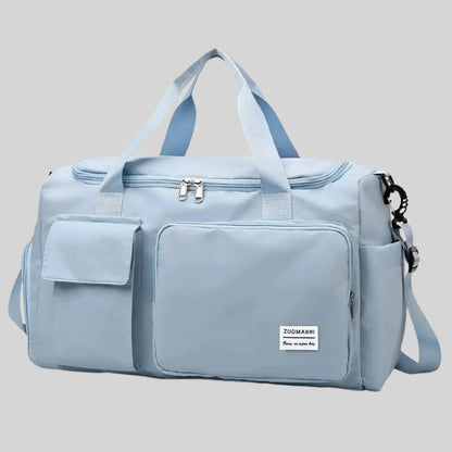Large Waterproof Sports Duffel Bag with Shoe Pocket