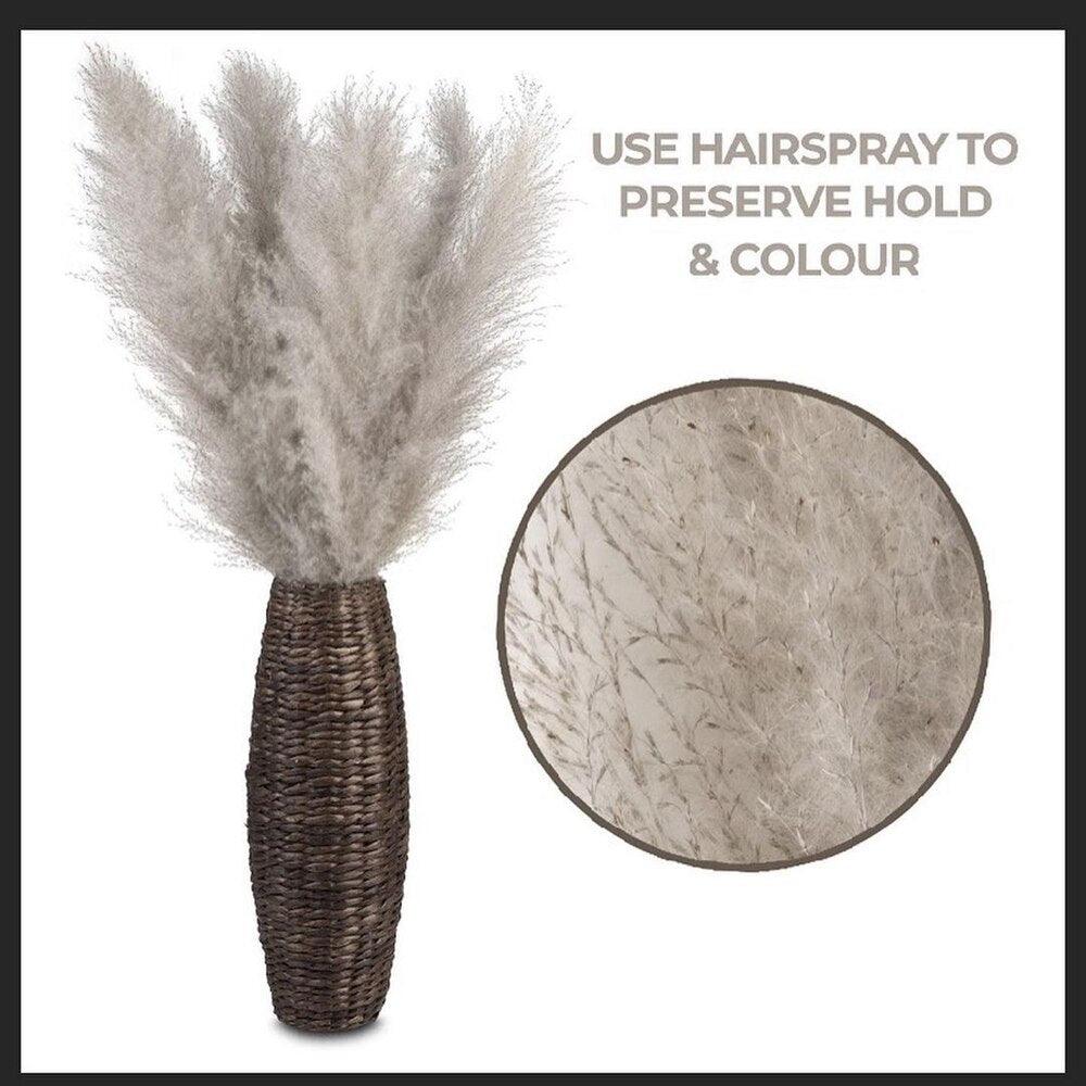 Natural Dried Pampas Grass Decor Bundle with Feathers