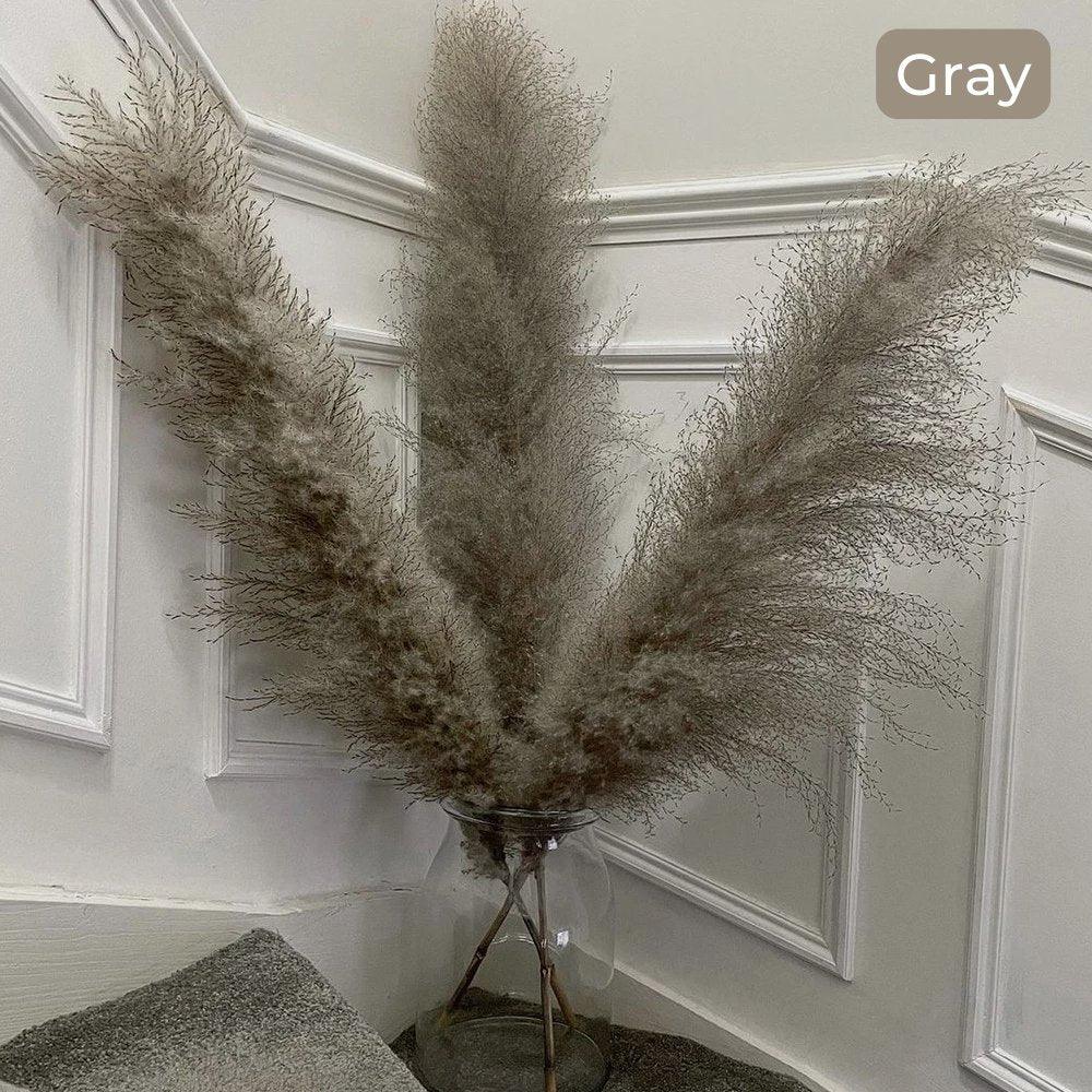 Natural Dried Pampas Grass Decor Bundle with Feathers
