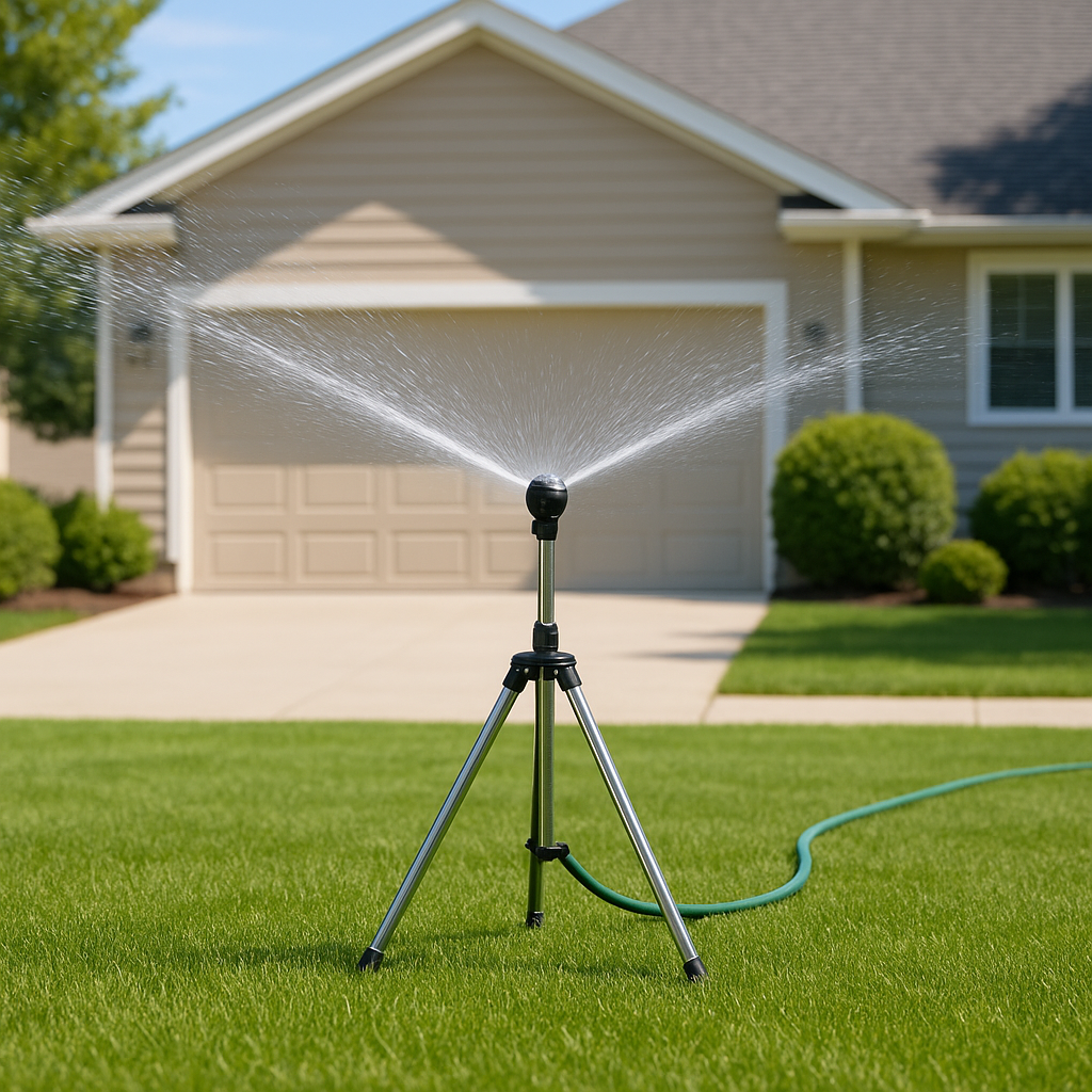 Easy Rotate Garden Sprinkler on Stand - Fesara