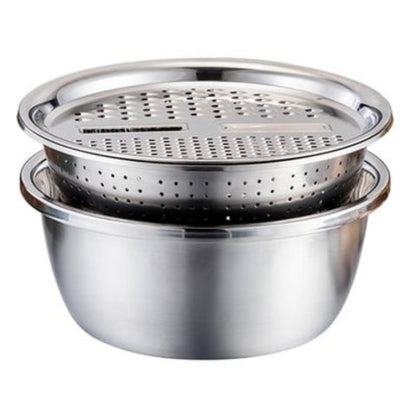Premium Metal Fine Mesh Colander Set - Fesara