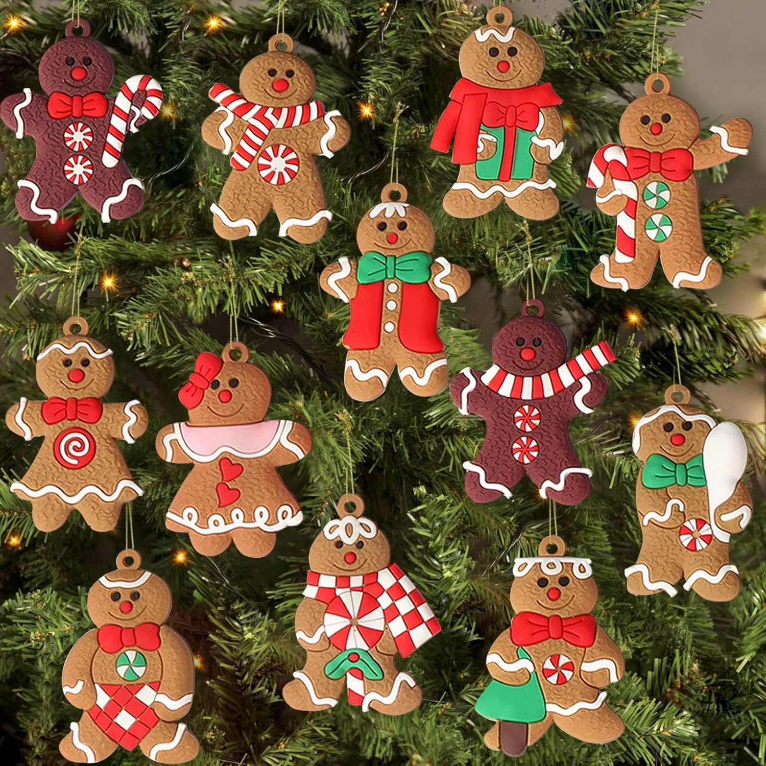 Delicious Christmas Cookie Tree Decorations Set - Fesara