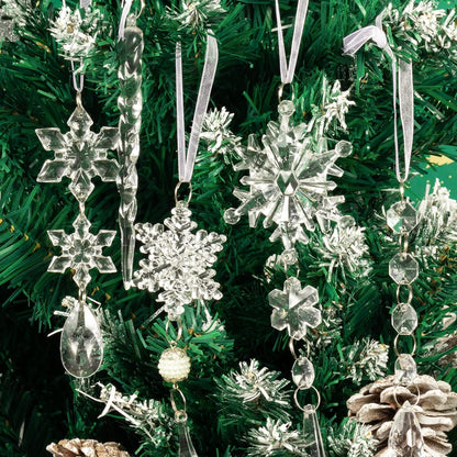 Sparkling Glass Holiday Ornament Set