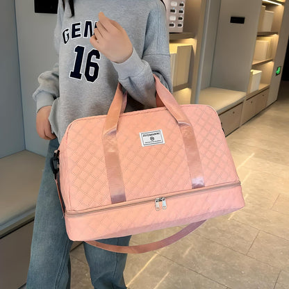 Large Water-Resistant Gym Duffle Bag