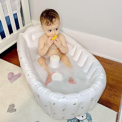 Portable Baby Bath Tub for Travel - Safe Bubble Bath