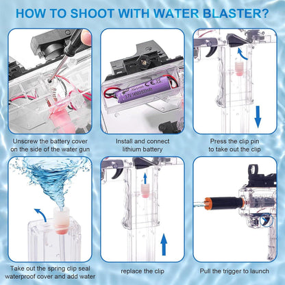 Clear Fast Pump Action Squirt Gun