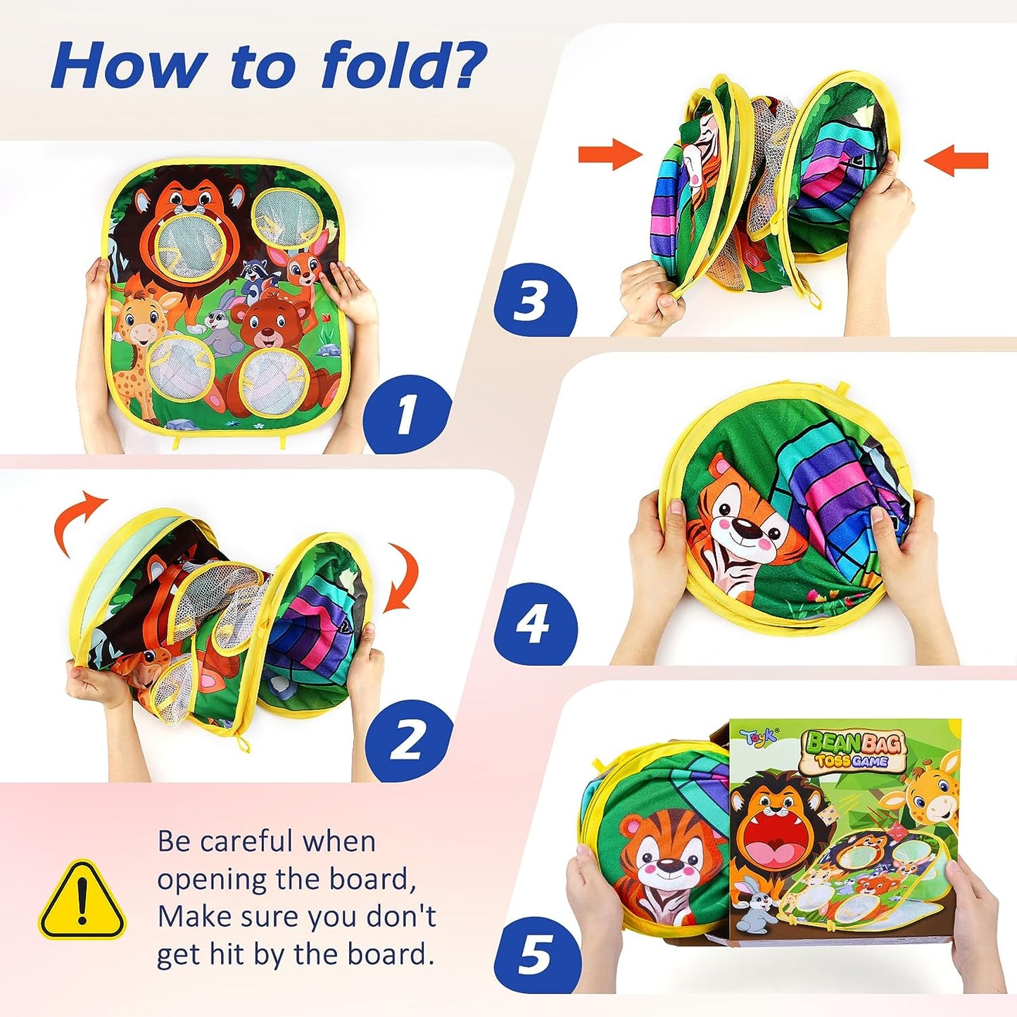 Fun Outdoor Animal Bean Bag Toss Game