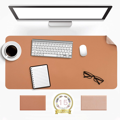 Durable Office Desk Mat Waterproof Leather Pad Protector