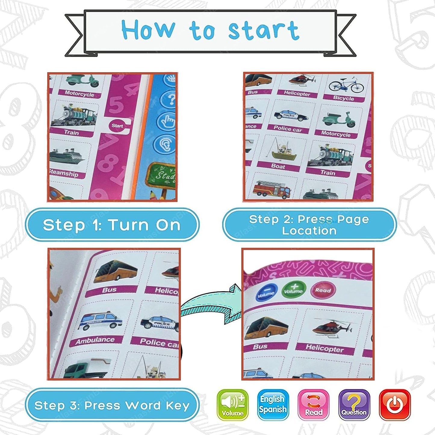 Fun Learning Audio Book with Talking Pen