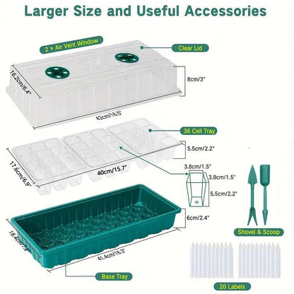 Indoor Herb Garden Starter Kit with LED Grow Light
