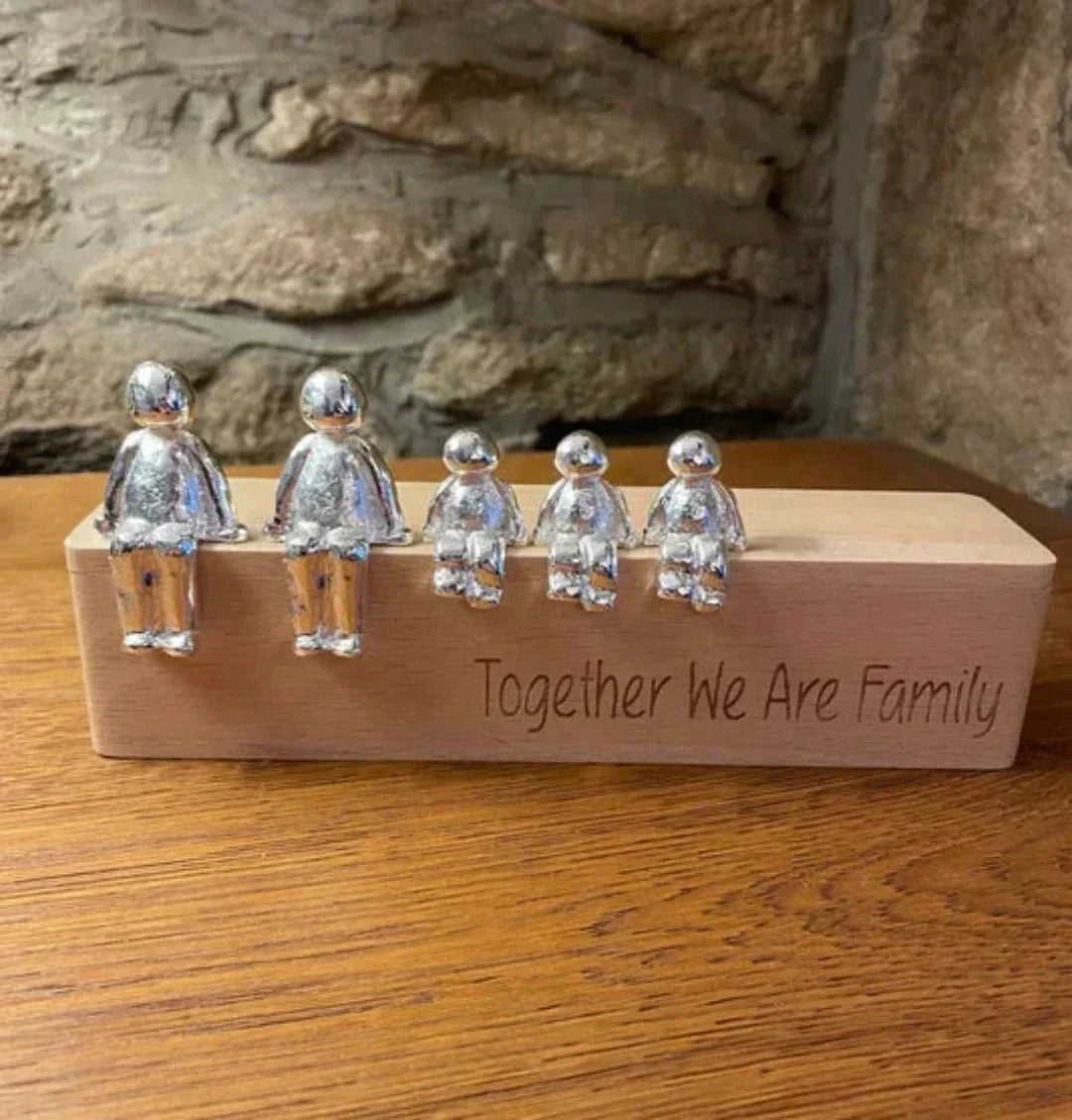 Lovely Family Figurine Sculpture