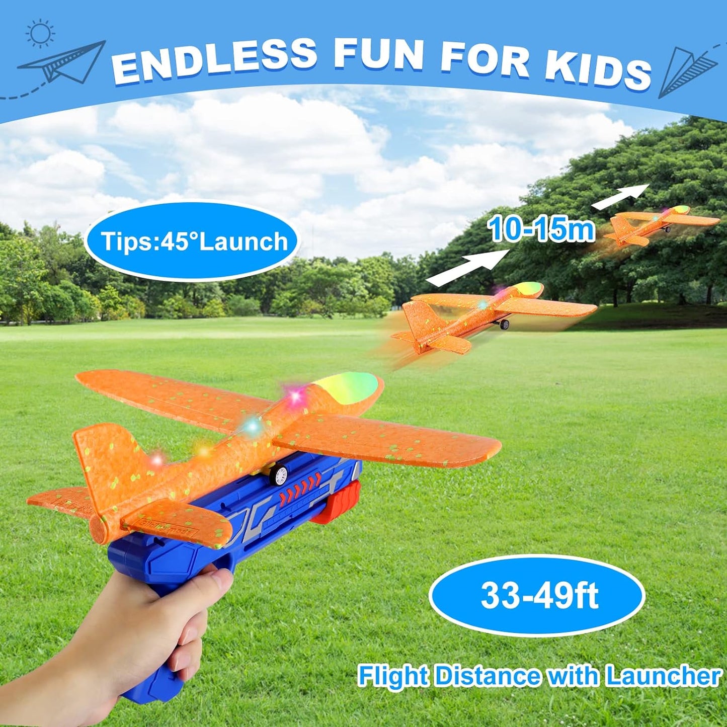 Fun Flying Foam Plane Launch Kit