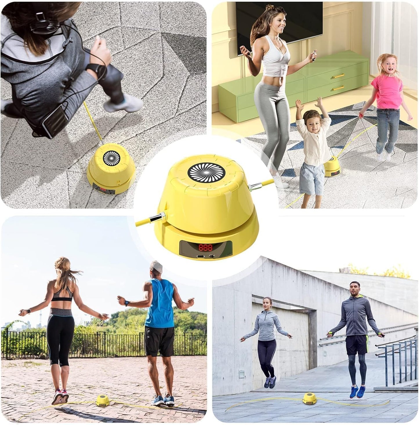 Colorful Kids Jump Rope Set for Family Fun