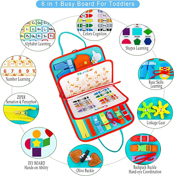Interactive Kids Learning Board - Educational Toy Set