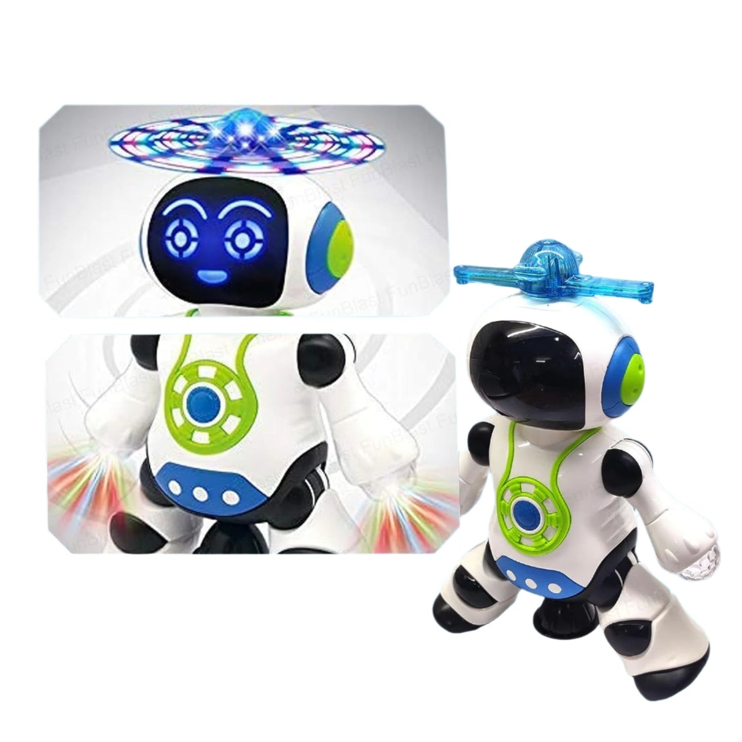 Fun Dancing Robot with LED Lights and Spin Motion