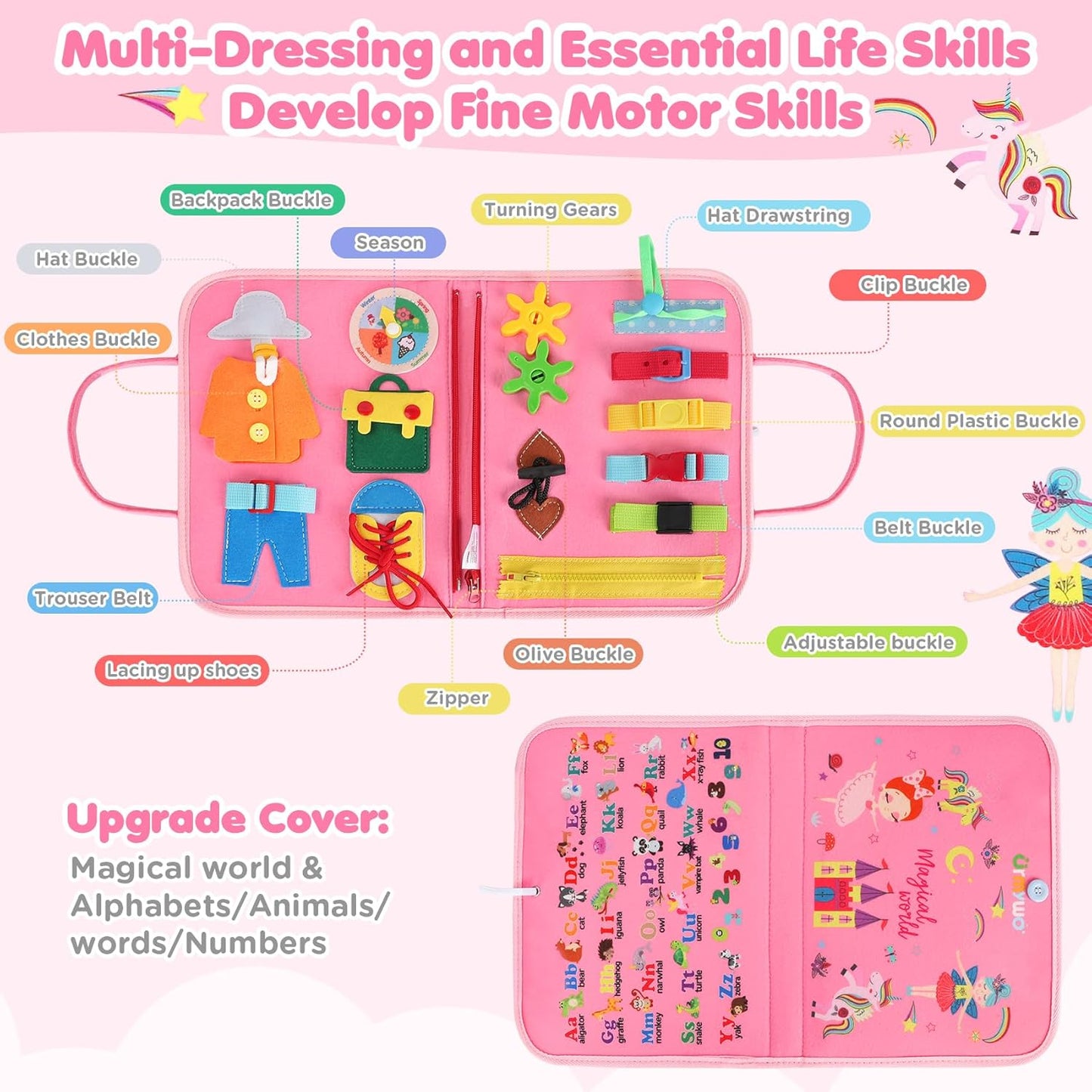 Educational Activity Board for Toddlers and Kids