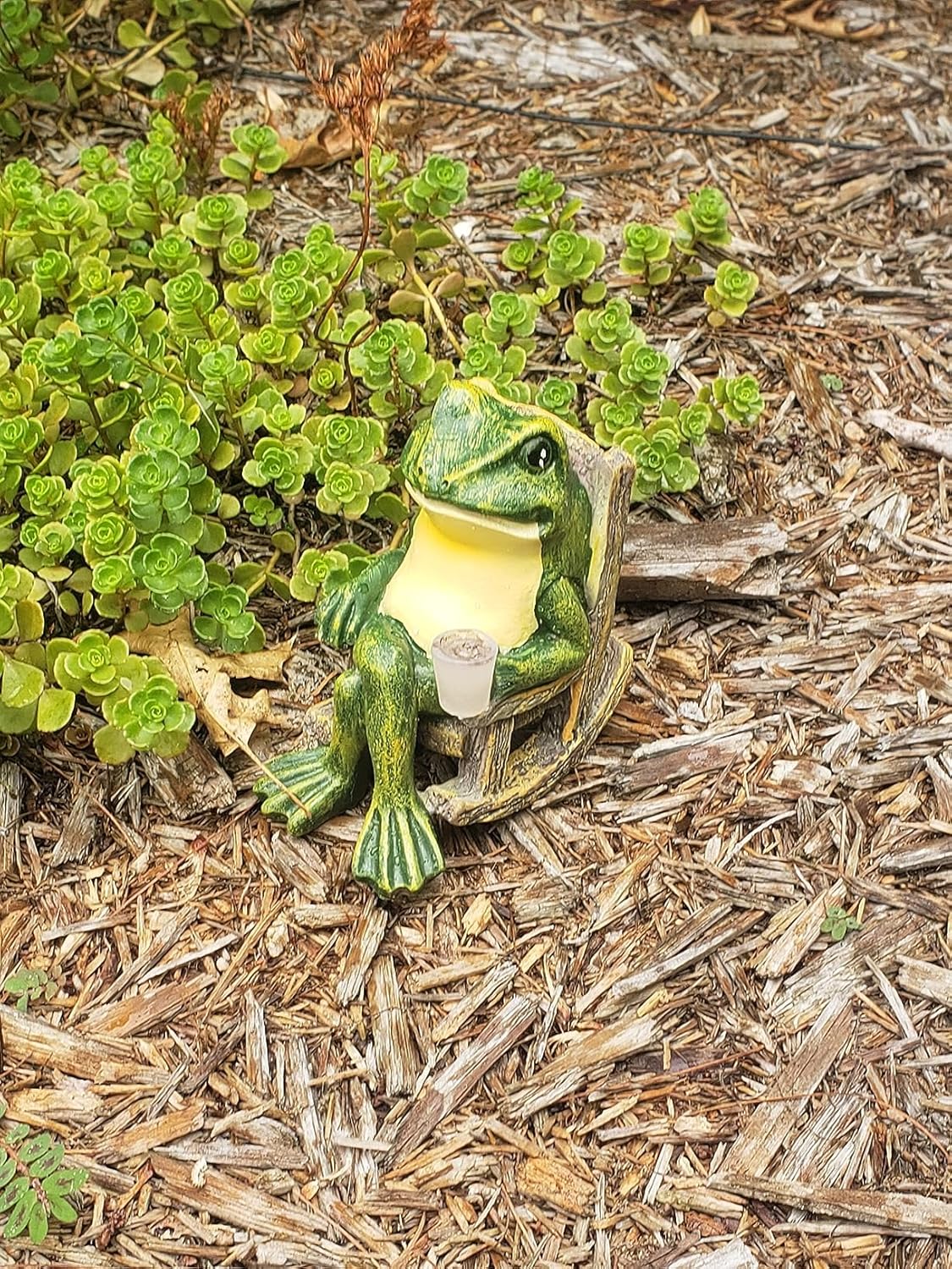 Solar Powered Outdoor Garden Light Statue