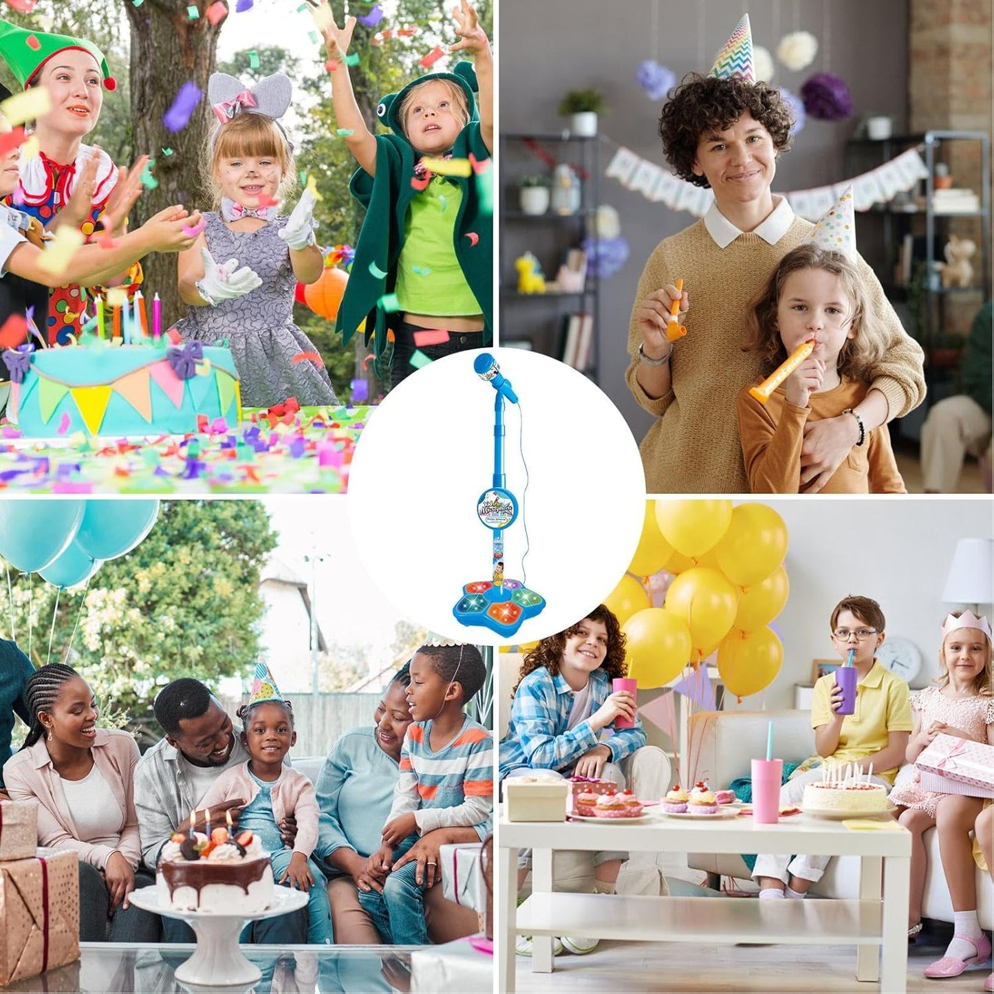 Fun Kids Microphone with Adjustable Music Stand