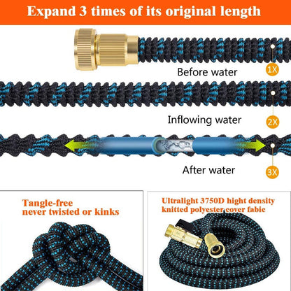 Flexible Water Hose with Brass Fittings