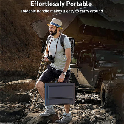Compact 1000W Portable Solar Power Kit with Fast Charging