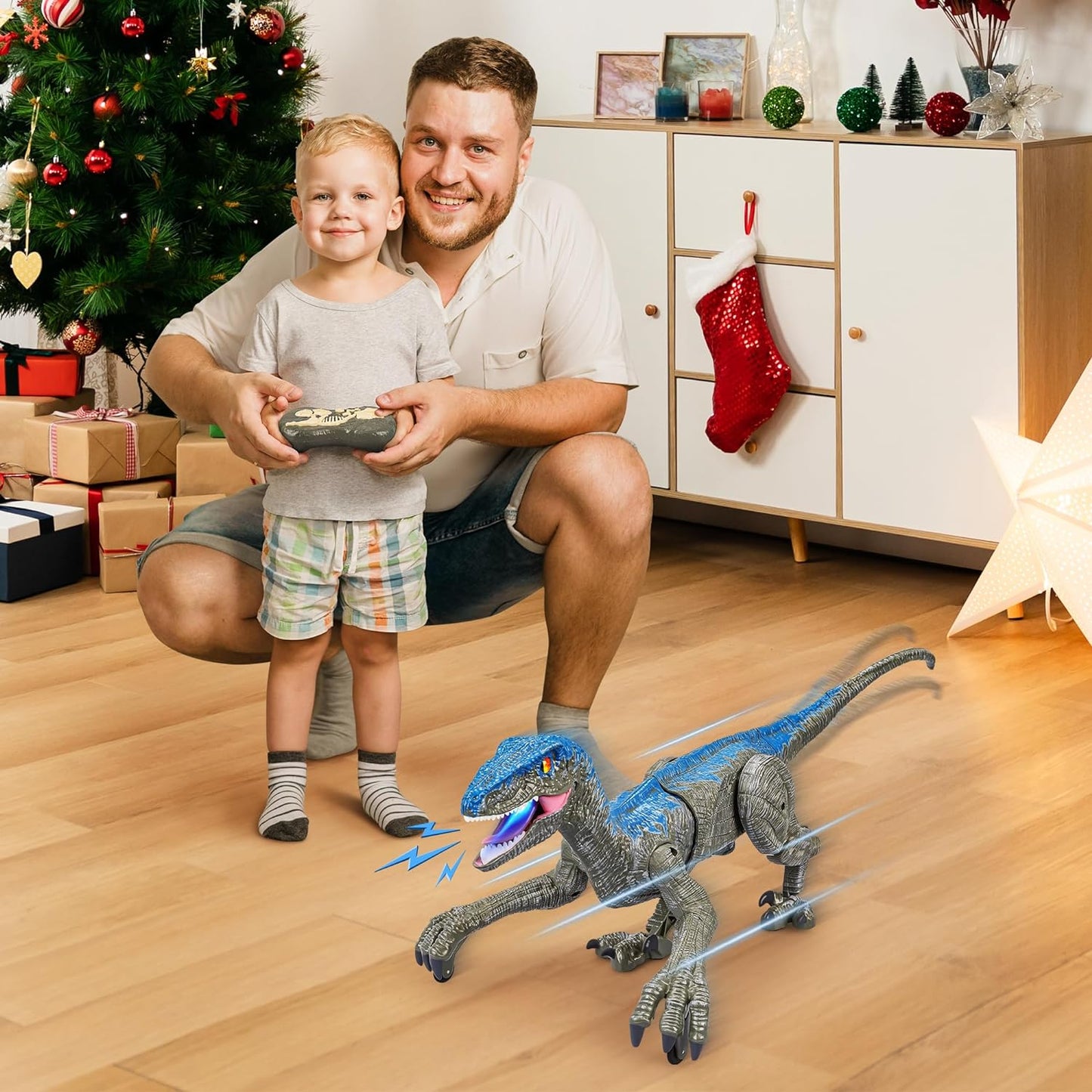 Fun Interactive Dinosaur Toy with Lights and Sounds