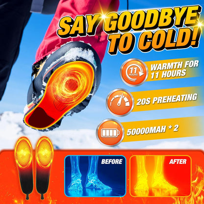 Warm Electric Shoe Insoles with Remote Control