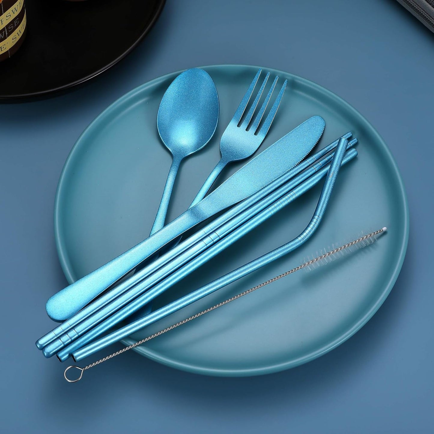 Portable 4-Piece Stainless Steel Travel Cutlery Set