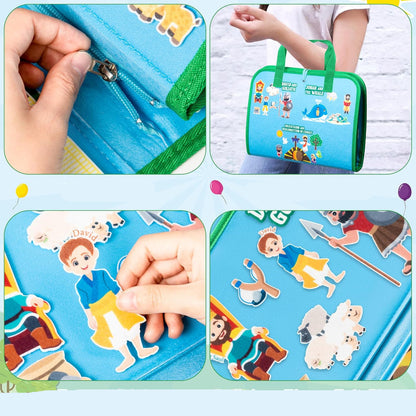 Colorful Interactive Felt Story Book