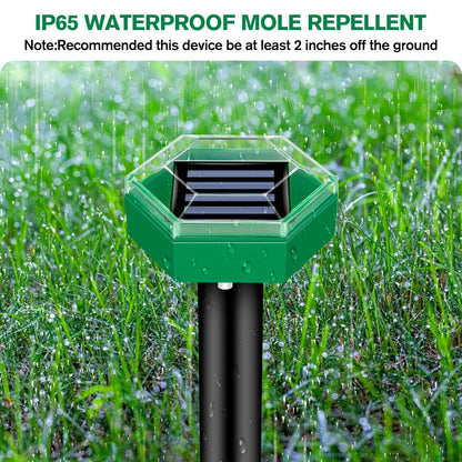 Outdoor Pest Control Ultrasonic Mole Repeller 4 Pack