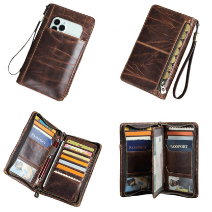 Premium Leather Passport Wallet RFID Protected