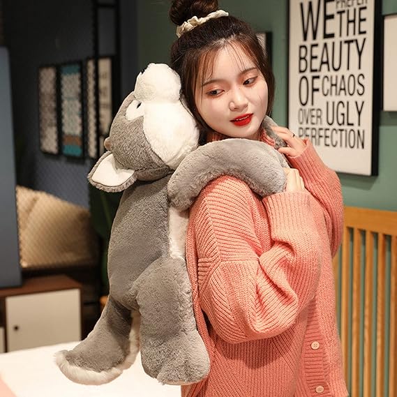 Soft Cuddly Wolf Plush Toy for Sleep and Relaxation
