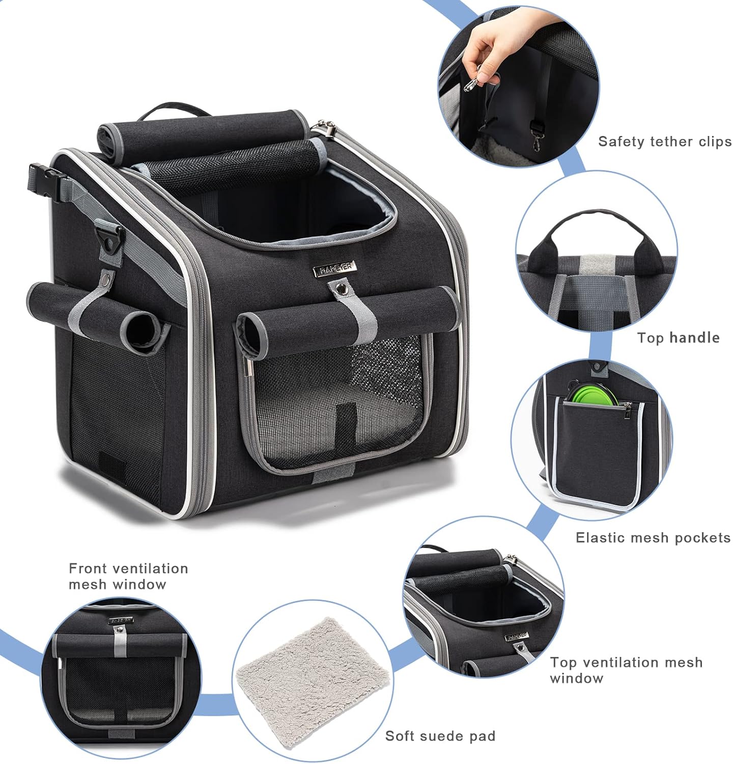 Comfy Pet Carrier Bike Accessories for Dogs Cats