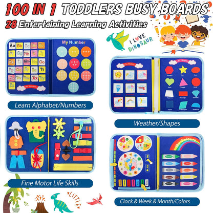 Fun Learning Book for Kids - Interactive Toddler Activity Book