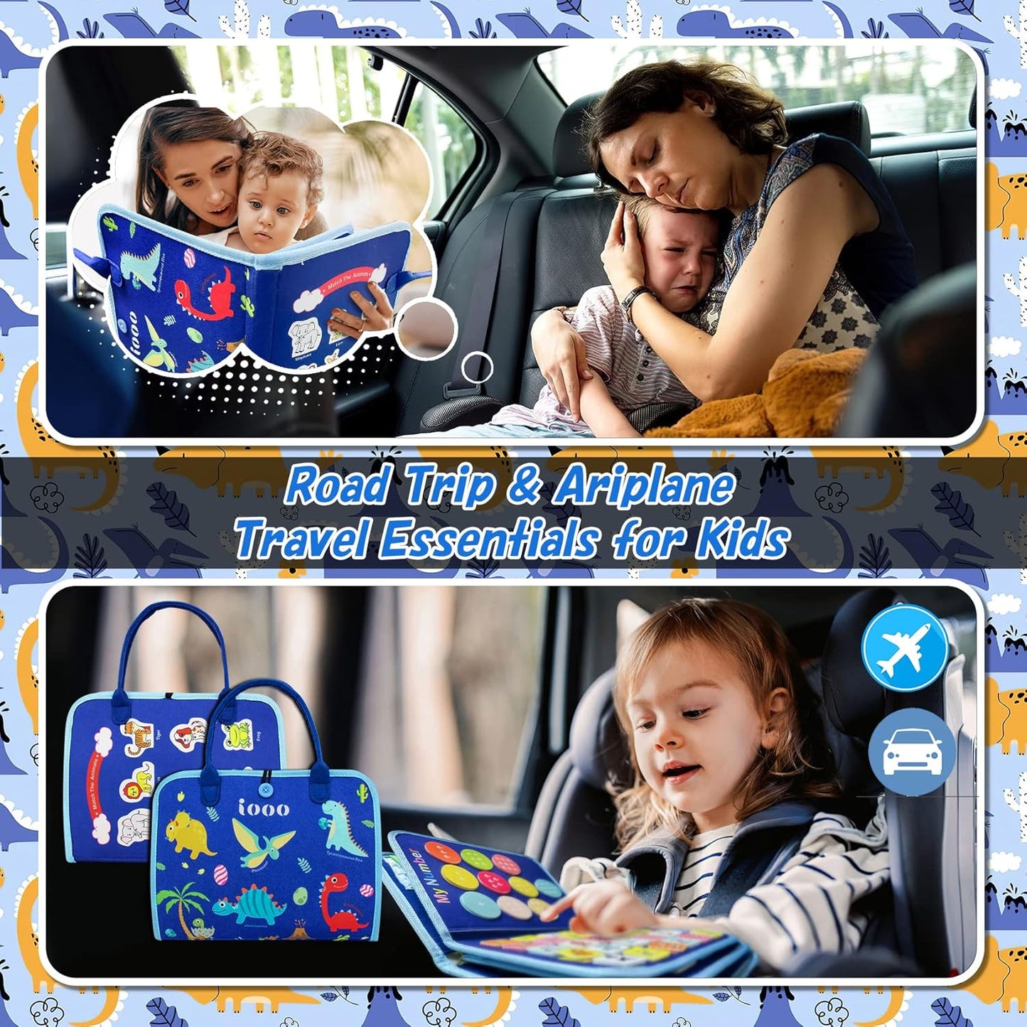 Fun Learning Book for Kids - Interactive Toddler Activity Book