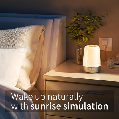 Sunrise Simulation Alarm Clock with Soothing Sounds