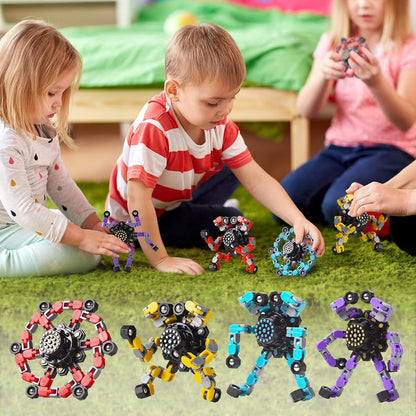 Fun Colorful Fidget Spinner Set 4 Pack